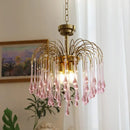 Axyaa Crystal Ceiling Chandelier: Modern Luxury LED Pendant Light for Home Living Room, Bedroom, Dining Room