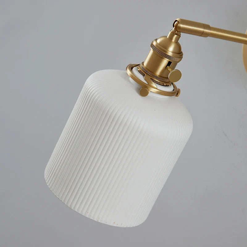 Axyaa Nordic LED Wall Sconce Pull Chain Switch Light for Home Decor