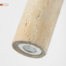Axyaa Yellow Travertine LED Wall Sconce | Adjustable Plug-In Stair Light Fixture