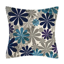 Axyaa Modern Daisy Grey Pillow Covers for Couch and Bed