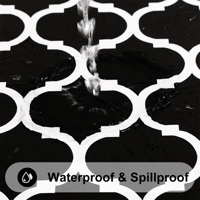 Axyaa Waterproof PVC Table Cloth for Dining & Coffee Tables