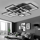 Axyaa Acrylic LED Ceiling Lamp Black 220V for Modern Living Room Bedroom Dining Room