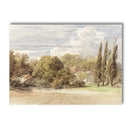 Axyaa Mountain House Windmill Canvas Print for Rustic Home Decor