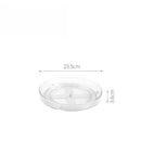 Axyaa Rotating Cosmetic Storage Organizer Shelf - 360 Transparent Rack for Bathroom and Kitchen
