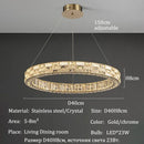 Axyaa Lux Crystal Chandeliers: Nordic Style LED Pendant Ceiling Lamps & Home Decor Lighting