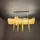 Axyaa Tassel Aluminum Chain Pendant Light: Modern Luxury LED Chandelier for Home & Hospitality Settings