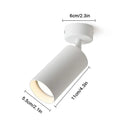Axyaa GU10 Ceiling Spotlight: Adjustable Heads, Metal Shade, Mini Monopoint Wall Lamps