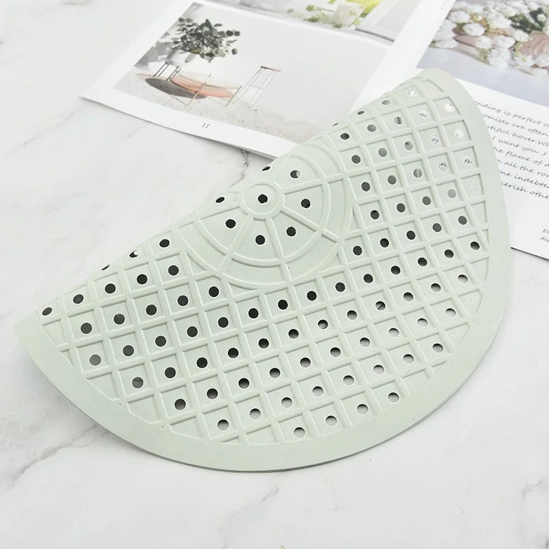 Axyaa Rubber Drain Pad Kitchen Sink Mat Non Slip Heat Insulation Square Rectangle