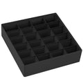 Axyaa 24-Compartment Fabric Storage Box: Foldable Stackable Organizer for Socks, Ties, Underwear