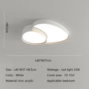 Axyaa Modern Round LED Ceiling Lamp Dimmable Lighting for Living Room Bedroom Study