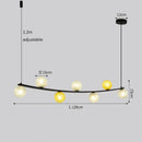 Axyaa Glass Ball Chandelier for Living Room, Bar, and Dining Area