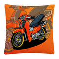Axyaa Motorcycle Cartoon Plush Pillowcase Home Sofa Car Decor 45x45 cm