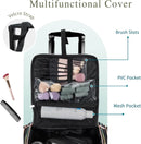 Axyaa Professional Makeup Train Case with 5 Toiletry Bags