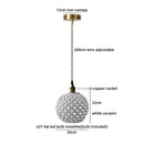 Axyaa Ceramic LED Pendant Light - Modern Indoor Hanging Lamp for Home Decor