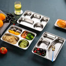 Stainless Steel Kitchen Storage Tray by Axyaa: Organize Dishes & Utensils for School or Company
