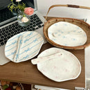 Axyaa 8 inch Bowknot Ceramic Plate - Cute Korean Dishes for Dessert, Salad & More