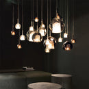 Axyaa Luxury Bubble Glass Pendant Lights for Restaurant, Staircases, & Bedside Chandeliers