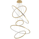 Axyaa Rings Chandelier Pendant Light for Staircase Living Dining Kitchen