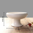 Axyaa Ceramic Goblet Vase: Minimalist Black and White Room Decor