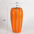 Gold Ceramic Vase with Flowers: Axyaa High-End Home Decor & Living Room Accent
