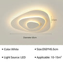 Axyaa Nordic LED Ceiling Light: Minimalist Modern Design Geometric Master Bedroom Light