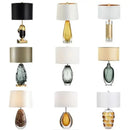Axyaa Nordic Glaze Table Lamp LED Light Living Room Bedroom Study Hotel