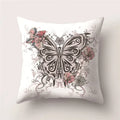 Butterfly Print Decorative Cushion Cover 45X45CM Sofa Polyester Pillow Case for Home Decor