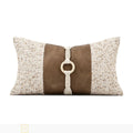 Axyaa Wabi Sabi Moroccan Pillow Sofa Living Room Cushion Cover, High-End Orange Coffee Color