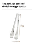Axyaa Stainless Steel BBQ Tongs - Non-slip Grill Tool for Cooking, Pancakes, Pizza