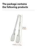 Axyaa Stainless Steel BBQ Tongs - Non-slip Grill Tool for Cooking, Pancakes, Pizza