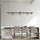 Axyaa Glass Art Chandelier: Modern Nordic Design, Stainless Steel, Minimalist Style