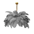 Axyaa Modern Nordic LED Ostrich Feather Ceiling Chandelier