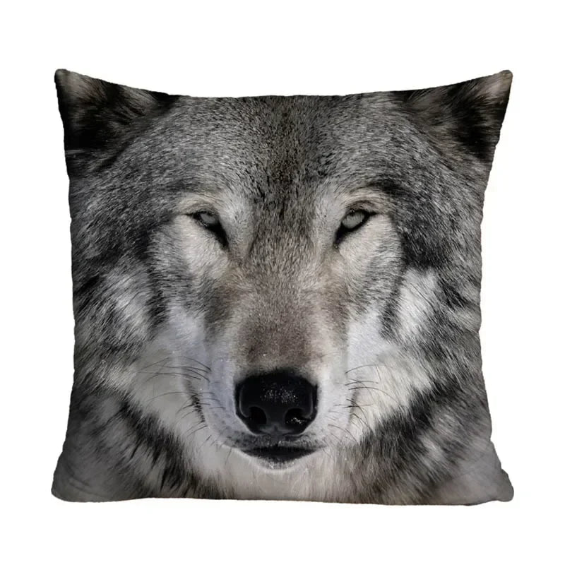 Axyaa Animal Print Polyester Pillow Cover 45x45cm