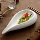 Axya Creative Irregular Ceramic Dinner Plate Set for Restaurant Specialty Tableware