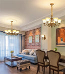 Axyaa Luxury Frosted Glass Chandelier for Living Room Bedroom