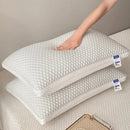Axyaa Summer Feather Silk Pillow with Cool Doudou Ice Silk, Breathable Mesh Edge