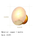 Marble Wall Lights Copper E14 Bulb Indoor Sconce for Axyaa Parlor Aisle Bedside