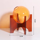 Axyaa Acrylic Spherical Vase for Minimalist Table Decoration and Aesthetic Room Decor