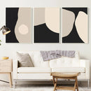Axyaa Retro Abstract Canvas Painting for Living Room Wall Art Aesthetic