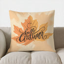 Axyaa Autumn Leaf Pattern Throw Pillow Cover for Sofa, Bedroom & Car