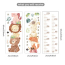 Nordic Animal Height Measure Wall Stickers for Kids Room by Axyaa