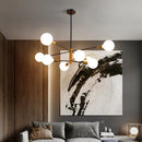 Axyaa Modern Nordic Black LED Chandelier for Home Ceiling Decor