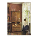 Moody Victorian Woman Portrait Wall Art Print by Axyaa