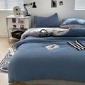 Axyaa Bubble Cotton Bedding Set, AB Side Duvet Cover, Sheet, Pillowcase