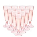 Axyaa 150ml Disposable Champagne Flutes Clear Toasting Glasses for Weddings