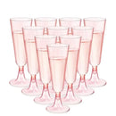Axyaa 150ml Disposable Champagne Flutes Clear Toasting Glasses for Weddings
