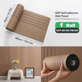 Axyaa 3D Partition Splicing Stickers Self-Adhesive Foam Roll Set for Indoor Use
