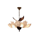 Axyaa French Flower Pendant Light, Retro American Petal Lighting