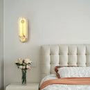 Axyaa Marble Wall Lamp Bedroom Living Room Copper Alabaster Lighting