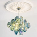 Axyaa Circular Glass Pendant Light for Living & Dining Rooms